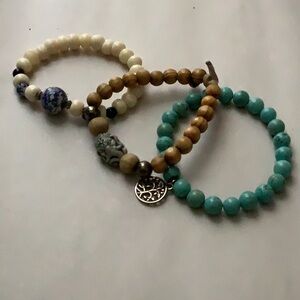 Beaded Bracelet Set of 3